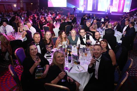 Group Leisure & Travel Awards 2018 guests at their table during dinner